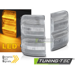 BOČNÍ SMĚROVKY V ZRCADLE BÍLÁ LED SEQ pro PEUGEOT BOXER / FIAT DUCATO / CITROEN JUMPER