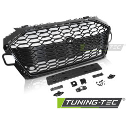 TUNING-TEC maska chladiče (Sport) pro AUDI A4 B9 20 (pro parkovací senzory), lesklá černá