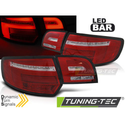 TUNING-TEC LED zadní světla (LED Bar, SEQ) pro WHIE AUDI A3 8P 5D 08-12, červená