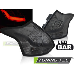 TUNING-TEC LED zadní světla (LED Bar) pro FORD FOCUS 3 11-10.14 HATCHBACK, kouřová