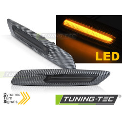 BOČNÍ SMĚROVKY CARBON SMOKE SEQ LED pro BMW F10/F11 10-13