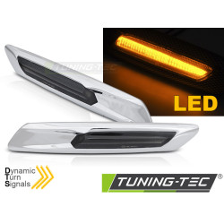 BOČNÍ SMĚROVKY SILVER SMOKE SEQ LED pro BMW F10/F11 10-13