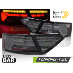 TUNING-TEC LED zadní světla (LED Bar, SEQ) pro AUDI A5 11-16 (COUPE,CABRIO, SPORTBACK), kouřová
