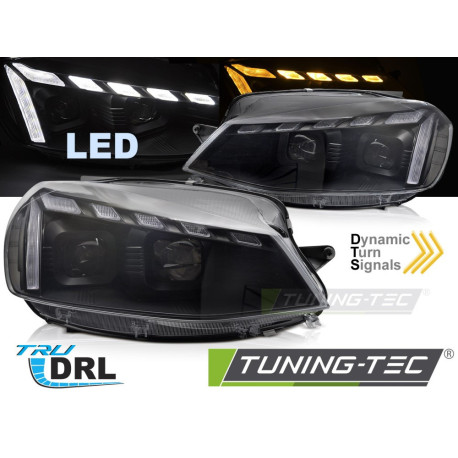 Osvětlení TUNING-TEC LED přední světla (Full LED, DRL, SEQ) pro VW GOLF 7 17-19 (LED), černá | race-shop.cz