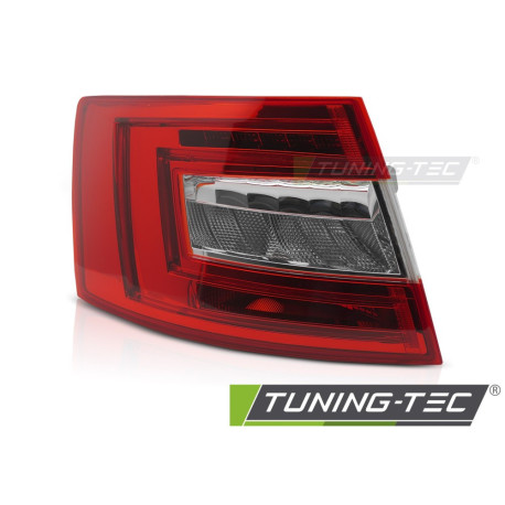 Osvětlení TUNING-TEC LED zadní světlo pro SKODA OCTAVIA III 12-16 LIFTBACK (TYC), červeno-bílá, levé | race-shop.cz