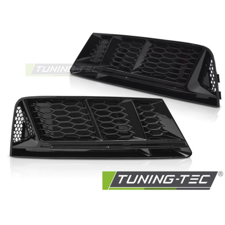 Body kit a vizuální doplňky TUNING-TEC rámečky mlhovek pro AUDI A4 B9 15-19, lesklá černá | race-shop.cz