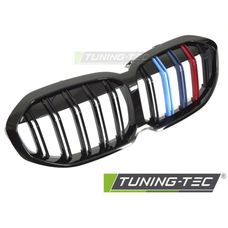 Body kit a vizuální doplňky TUNING-TEC maska chladiče (Sport Double Bar M-Look) pro BMW F40 19-24, lesklá černá | race-shop.cz