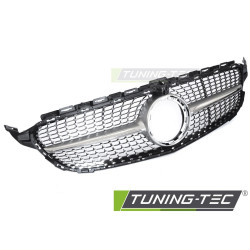 Maska s KAMEROU pro MERCEDES W205 18-21 / S205 18-21 / C205 18-23 / A205 18-23 (Diamantová strieborná chrom)
