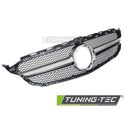 TUNING-TEC maska chladiče pro MERCEDES W205 18-21 / S205 18-21 / C205 18-23 / A205 18-23 (s otvorem pro kameru), černá