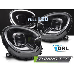 SVĚTLOMETY FULL LED DRL TRUBICE ČERNÉ odpovídají pro BMW MINI (COOPER) R60 R61 10-16