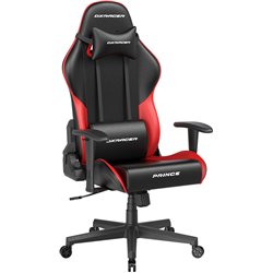DXRacer PRINCE Gaming Chair, Black/Red