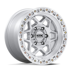 KMC KM553 TORX disk 17x8.5 6x120 66.9 ET0, Gloss silver