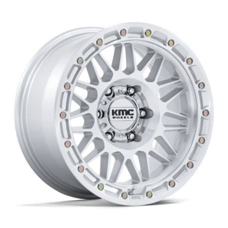 ALU disky KMC KMC KM555 ATTACK disk 17x8.5 5x127 71.5 ET25, Gloss silver | race-shop.cz