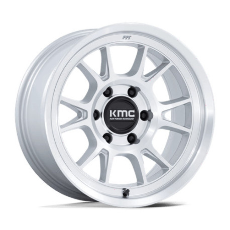 ALU disky KMC KMC KM729 RANGE disk 17x8.5 5x127 71.5 ET0, Gloss silver | race-shop.cz