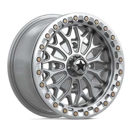 ALU disky MSA MSA Offroad Wheels MA53 BOLO BEADLOCK disk 15x7 4x110 86 ET38, Gloss silver | race-shop.cz