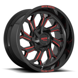 Moto Metal MO999 disk 20x10 8x165.1 125.1 ET-18, Gloss black