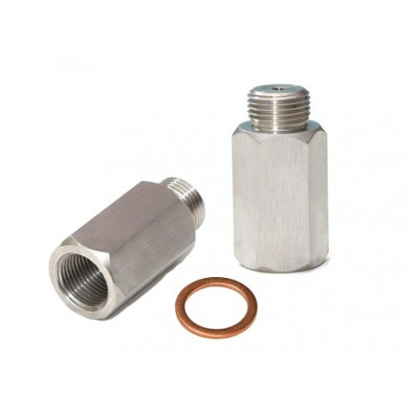 New Lambda (o2) Probe spacer adapter (emulator) straight, stainless steel, 3 mm bore | race-shop.cz