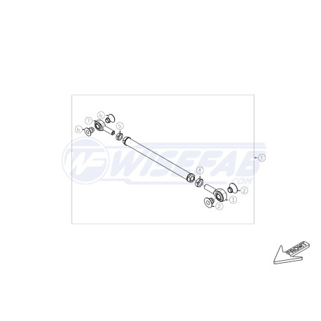 Ramena a čepy WISEFAB Rear Suspension Arm 5 | race-shop.cz