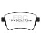 Brzdy EBC Zadní brzdové destičky EBC Greenstuff 2000 Sport DP22345 | race-shop.cz
