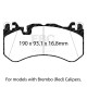 Brzdy EBC Přední brzdové destičky EBC Redstuff Ceramic DP31939C | race-shop.cz