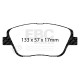 Brzdy EBC Brzdové destičky EBC Yellowstuff Street + Track DP41864R | race-shop.cz