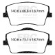 Brzdy EBC Přední brzdové destičky EBC Yellowstuff Street + Track DP42365R | race-shop.cz