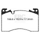 Brzdy EBC Přední brzdové destičky EBC Yellowstuff Street + Track DP42513R | race-shop.cz