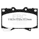 Brzdy EBC Brzdové destičky EBC Bluestuff NDX Trackday + Race DP51283NDX | race-shop.cz