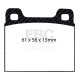 Brzdy EBC Přední/Zadní brzdové destičky EBC Racing RP-X DP8104RPX | race-shop.cz