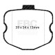 Brzdy EBC Zadní brzdové destičky EBC Racing SR11 Sintered DP81771/2.14SR11 | race-shop.cz