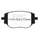 Brzdy EBC Zadní brzdové destičky EBC Ultimax OEM Replacement DPX2478 | race-shop.cz