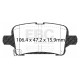 Brzdy EBC Zadní brzdové destičky EBC Ultimax OEM Replacement DPX3074 | race-shop.cz