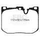 Brzdy EBC Přední sada EBC PD02KF595 - Brzdové kotouče Premium OE + brzdové destičky Redstuff Ceramic | race-shop.cz