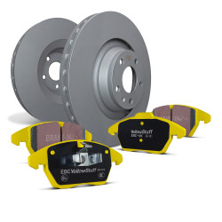 Přední sada EBC PD03KF1654 - Brzdové kotouče Premium OE + brzdové destičky Yellowstuff