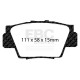 Brzdy EBC Zadní sada EBC PD13KR715 - Brzdové kotouče Turbo Grooved + brzdové destičky Yellowstuff | race-shop.cz