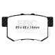 Brzdy EBC Zadní sada EBC PD14KR091 - Brzdové kotouče Turbo Grooved + brzdové destičky Bluestuff | race-shop.cz