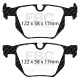 Brzdy EBC Zadní sada EBC PD14KR269 - Brzdové kotouče Turbo Grooved + brzdové destičky Bluestuff | race-shop.cz