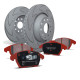 Brzdy EBC Zadní sada EBC PD17KR058 - Brzdové kotouče BSD Grooved + brzdové destičky Redstuff Ceramic | race-shop.cz