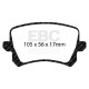 Brzdy EBC Zadní sada EBC PD18KR077 - Brzdové kotouče BSD Grooved + brzdové destičky Yellowstuff | race-shop.cz