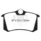 Brzdy EBC Zadní sada EBC PD19KR511 - Brzdové kotouče BSD Grooved + brzdové destičky Bluestuff | race-shop.cz