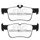 Brzdy EBC Zadní sada EBC PDKR1115 - Brzdové kotouče Premium OE + brzdové destičky Ultimax OE | race-shop.cz