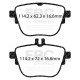 Brzdy EBC Zadní sada EBC PDKR1149 - Brzdové kotouče Premium OE + brzdové destičky Ultimax OE | race-shop.cz
