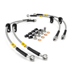 HEL Performance teflonové opletené brzdové hadice pro Opel Corsa C 1.2 2000-2004 (RHD only, zadní bubnové brzdy)