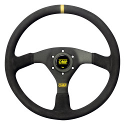 3 ramenný sportovní volant OMP VELOCITA, 350mm, semiš, bez odsazení, černá/žlutá