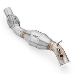 RM MOTORS downpipe s katalyzátorem pro BMW E60 E61 520D
