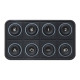 Řídicí jednotky, displeje a příslušenství Ecumaster CAN KEYBOARD 8 místný ovládací panel | race-shop.cz