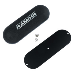RAMAIR twin domed carb air filter with blank baseplate