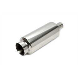 TA-TECHNIX univerzální nerezový koncový tlumič (kulatá, rovný okraj, s tlumičem), 100/45 mm