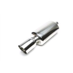 TA-TECHNIX univerzální nerezový koncový tlumič (kulatá, rovný okraj, šikmý řez), 115 mm