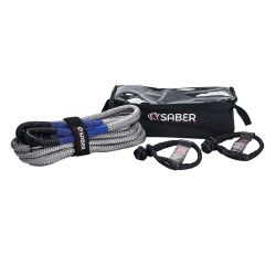 SABER kinetická vyprošťovací sada, lano 9 m, 8200 kg + 2x SaberPro měkký šekl